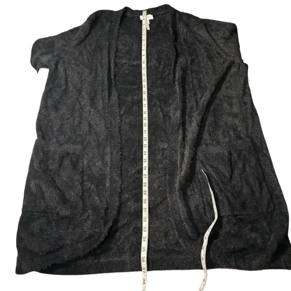 Soma Weekend Open Front Cardigan Size XXL Black Pockets Very Soft Lounge Cozy - Picture 12 of 14